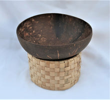 Load image into Gallery viewer, Bilo with Stand - Coconut Shell Cup with Base for Drinking Kava