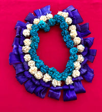 Load image into Gallery viewer, Traditional Island Garland Teal/Beige Purple