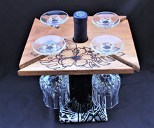 Load image into Gallery viewer, Wood Art Fiji, Wine Caddy, Bar ,Cheeseboard, Chacuterie Board, Fiji Carving, Tribal Art, Sustainable Wood