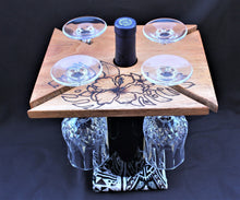 Load image into Gallery viewer, Wood Art Fiji, Wine Caddy, Bar ,Cheeseboard, Chacuterie Board, Fiji Carving, Tribal Art, Sustainable Wood