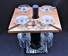 Load image into Gallery viewer, Wood Art Fiji, Wine Caddy, Bar ,Cheeseboard, Chacuterie Board, Fiji Carving, Tribal Art, Sustainable Wood