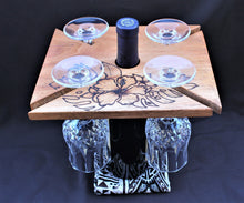 Load image into Gallery viewer, Wood Art Fiji, Wine Caddy, Bar ,Cheeseboard, Chacuterie Board, Fiji Carving, Tribal Art, Sustainable Wood