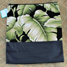 Load image into Gallery viewer, Clutch Purse Black Tropical