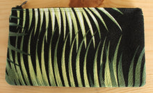 Load image into Gallery viewer, Makeup Travel Pouch Black Tropical Palm Leaf