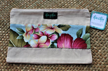 Load image into Gallery viewer, Cosmetic Essential Bag-Beige/Blue