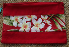 Load image into Gallery viewer, Cosmetic Essential Bag Red Floral