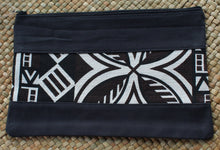 Load image into Gallery viewer, Cosmetic Essential Black Bag with Tapa Prints