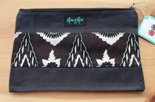 Load image into Gallery viewer, Cosmetic Essential Black Bag with Tapa Prints