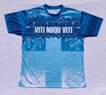 Load image into Gallery viewer, Fiji Rugby Fan T-Shirt Blue - Viti Noqu Viti