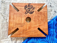 Load image into Gallery viewer, Wine Glass Caddy in Wood Burned Design