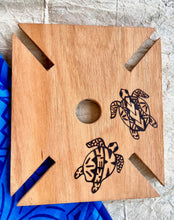 Load image into Gallery viewer, Wine Glass Caddy in Wood Burned Design