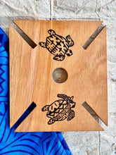 Load image into Gallery viewer, Wine Glass Caddy in Wood Burned Design