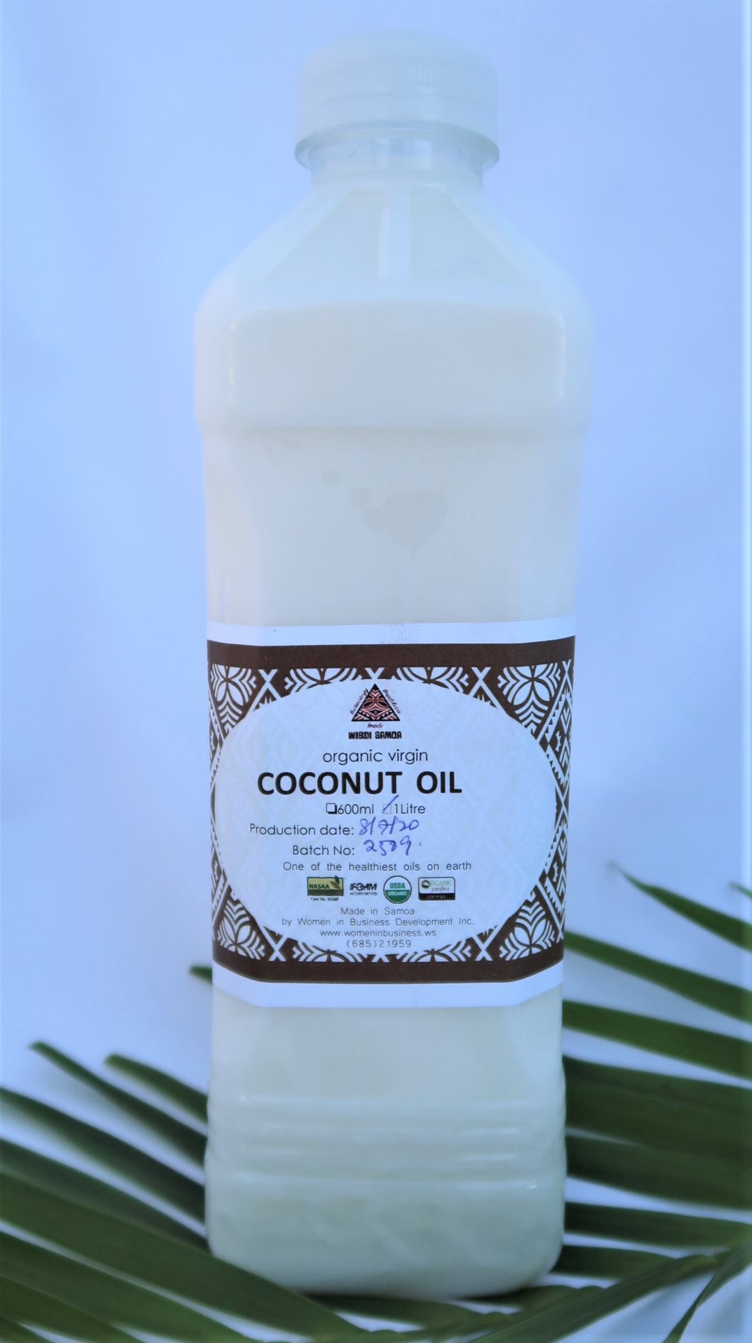Organic Virgin Coconut Oil 1Liter