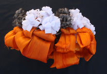 Load image into Gallery viewer, Traditional Island Garland Black/White/Orange
