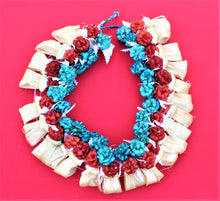 Load image into Gallery viewer, Traditional Island Garland Red/Teal/Beige
