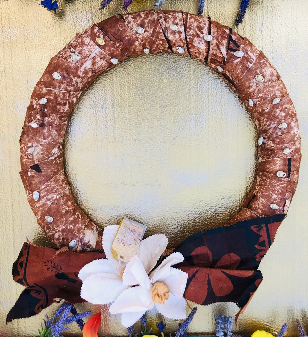 Fijian Tapa Wreath