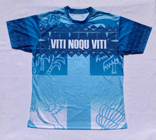 Load image into Gallery viewer, Fiji Rugby Fan T-Shirt Blue - Viti Noqu Viti
