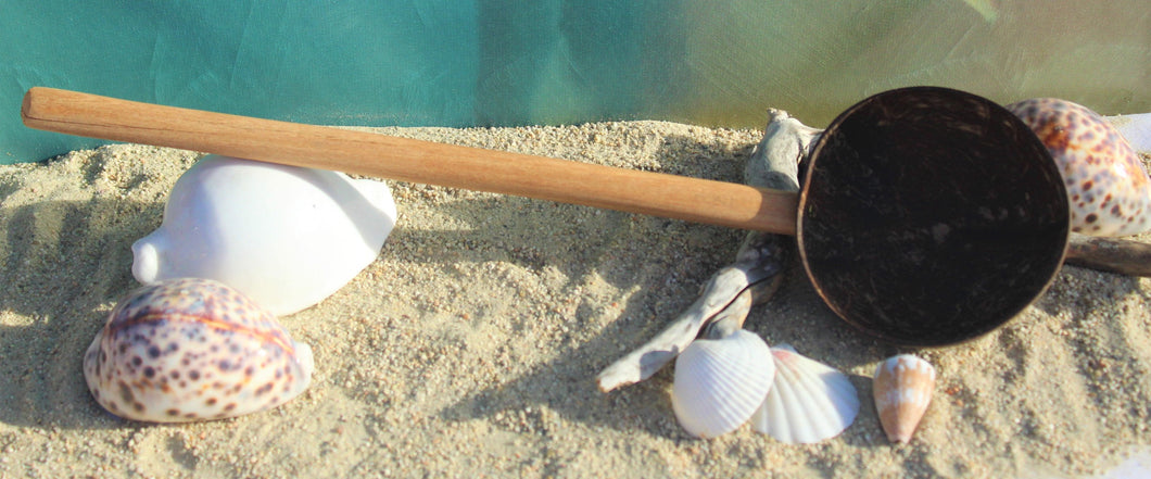 Ladle - Coconut Shell Cup with Handle for Serving Kava