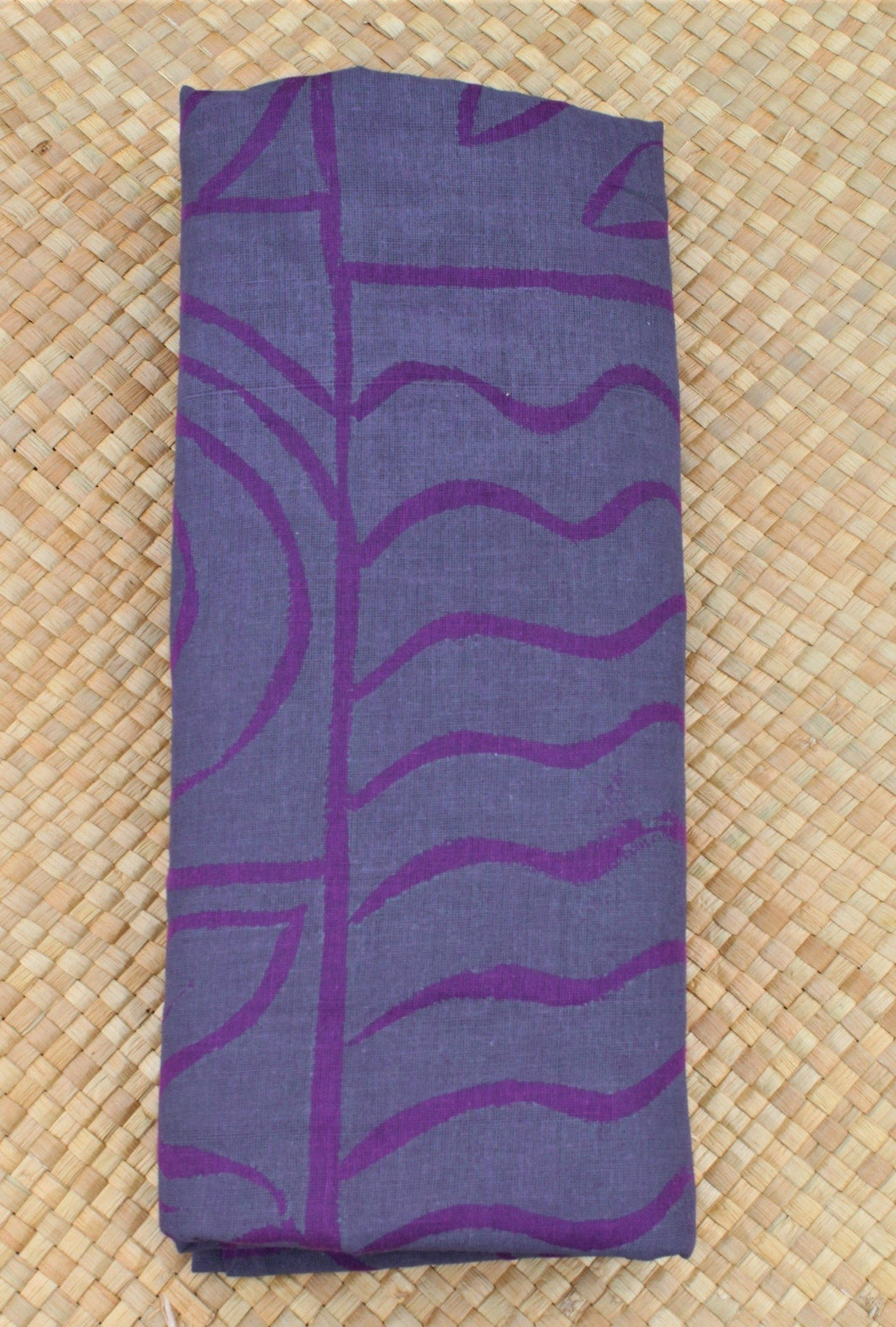 Cotton Sarong (sulu/ie lavalava) Grey/Purple