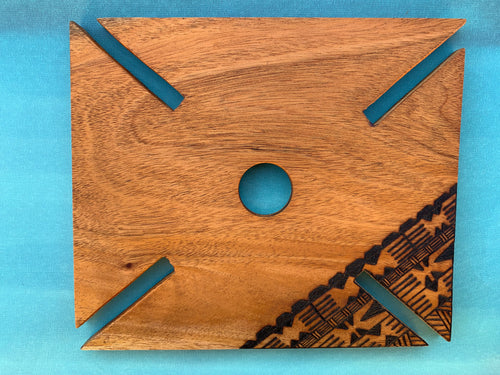 Wood Art Fiji, Wine Caddy, Bar ,Cheeseboard, Chacuterie Board, Fiji Carving, Tribal Art, Sustainable Wood